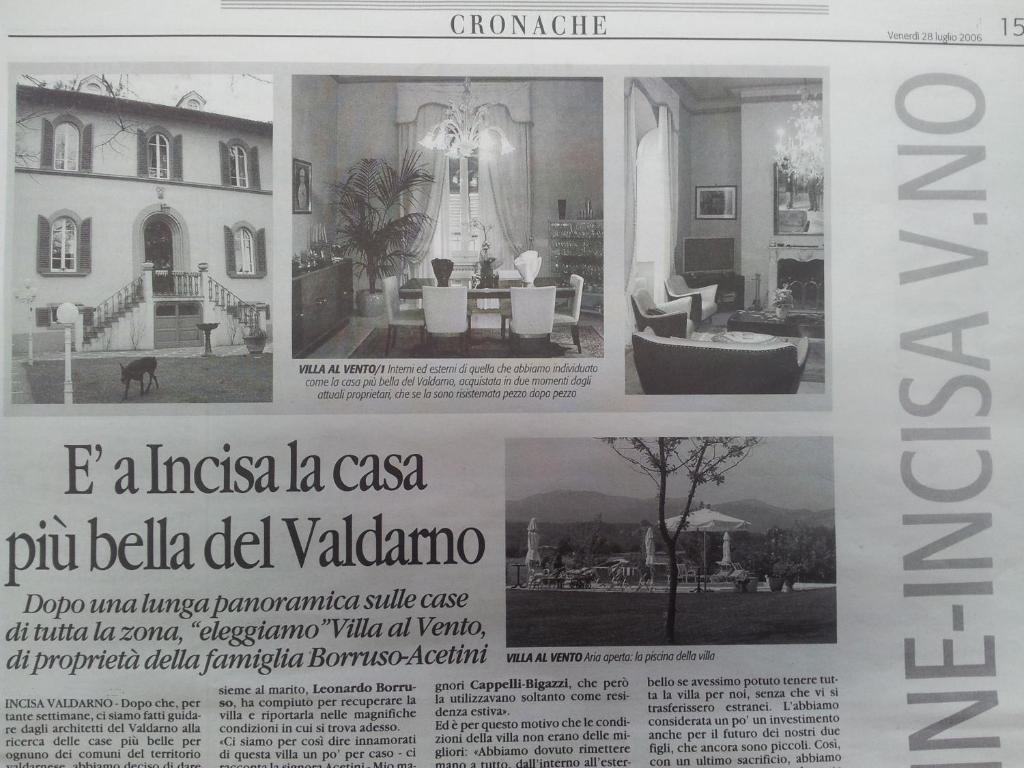 Relais Villa Al Vento Incisa in Val d'Arno Exterior photo